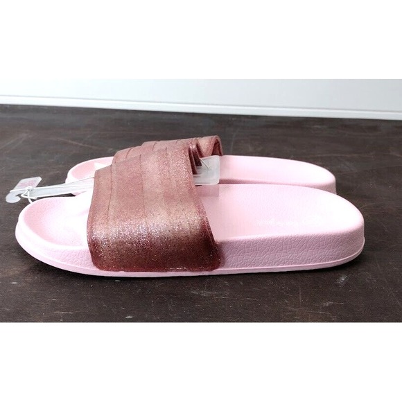 Cat Jack Kids Girls Pink Glitter Slides Sandals Size M 2/3 - Picture 3 of 10